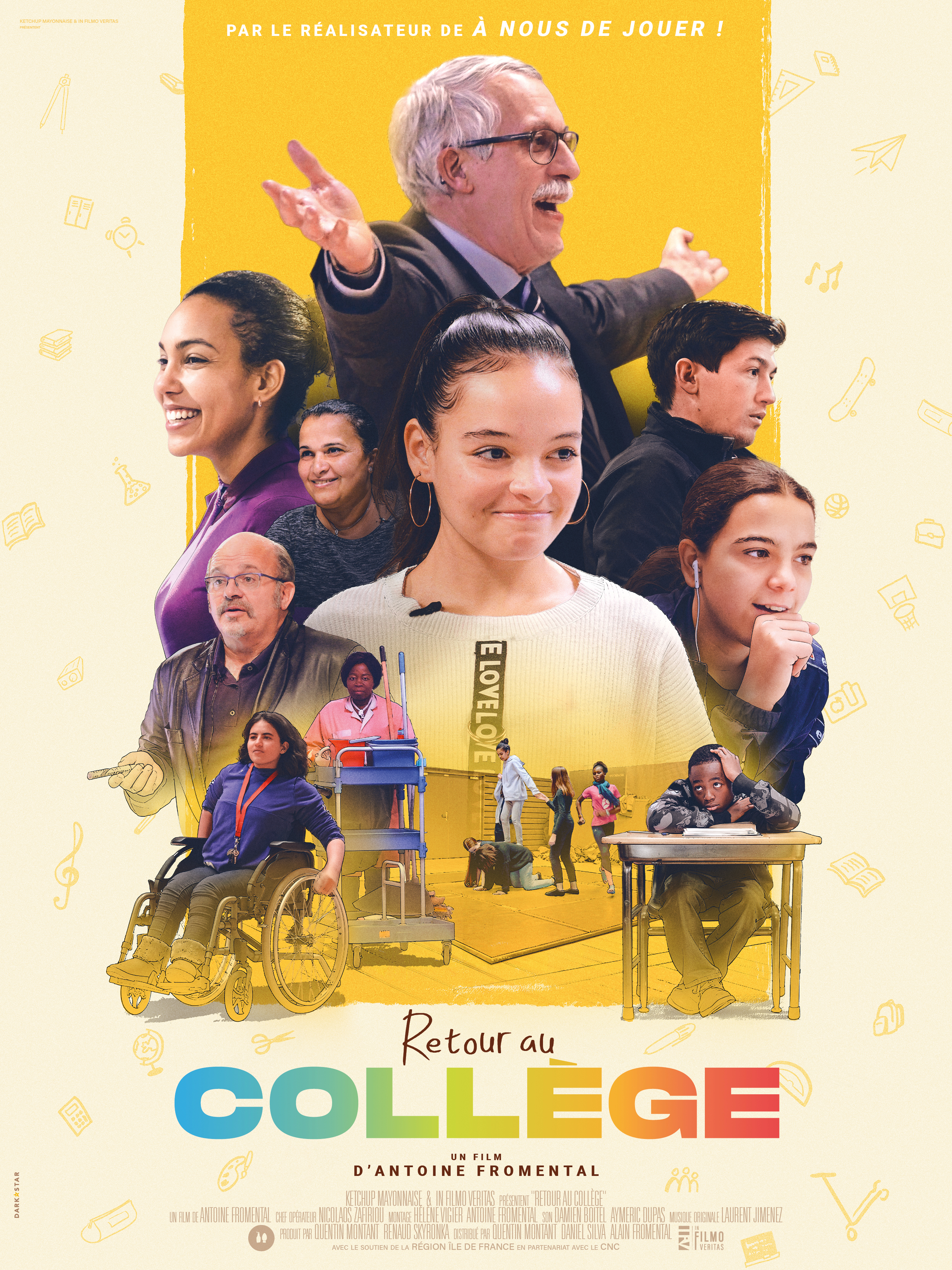 Affiche du film Retour au collège — documentaire d'Antoine Fromental sur le collège Auguste Renoir
